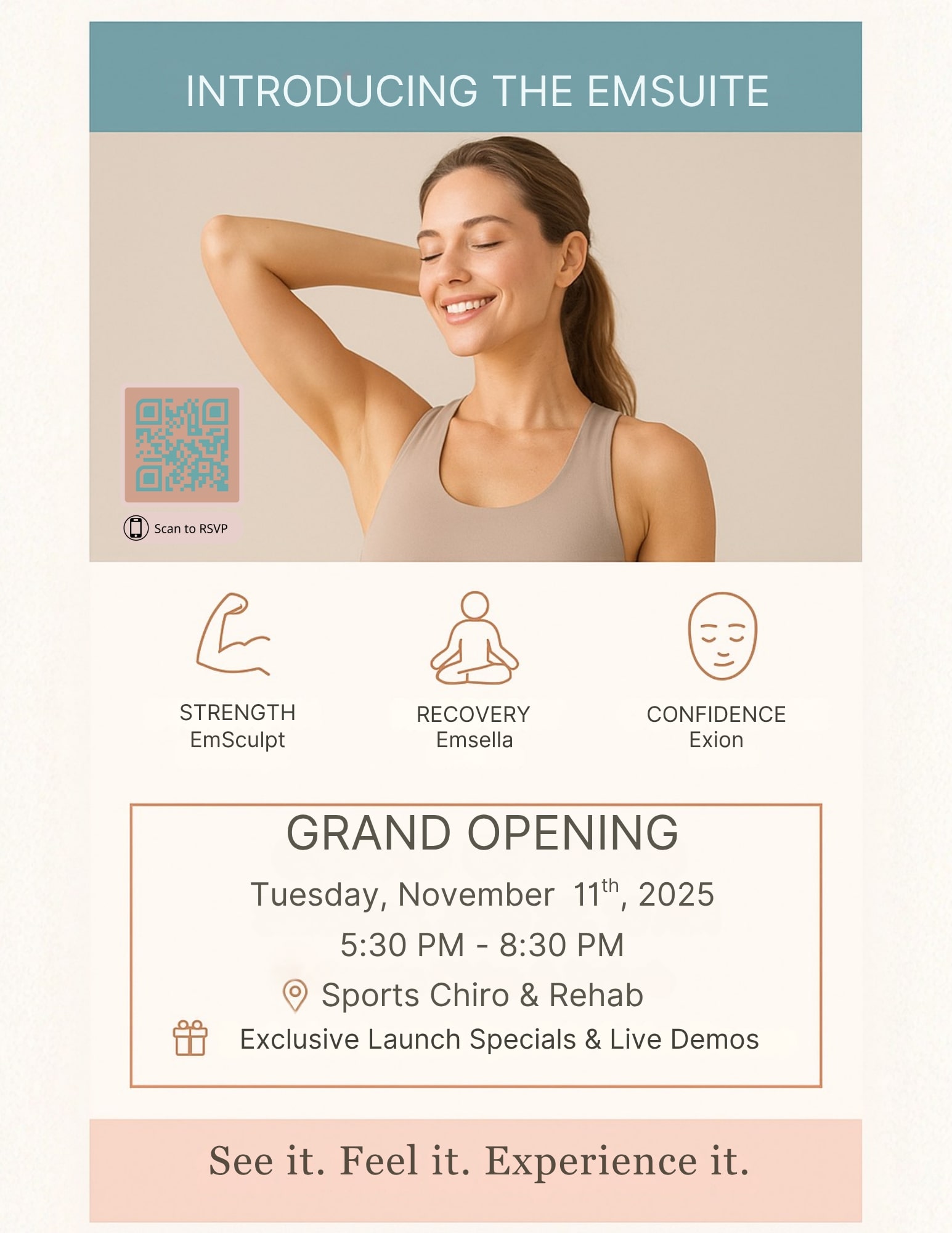Emsuite Grand Opening Flyer